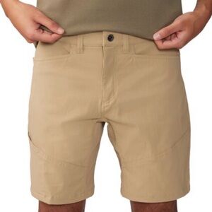 NEW Mountain Hardware AP Active Shorts Men's 36” X 9” Tan Khaki Hiking Pockets